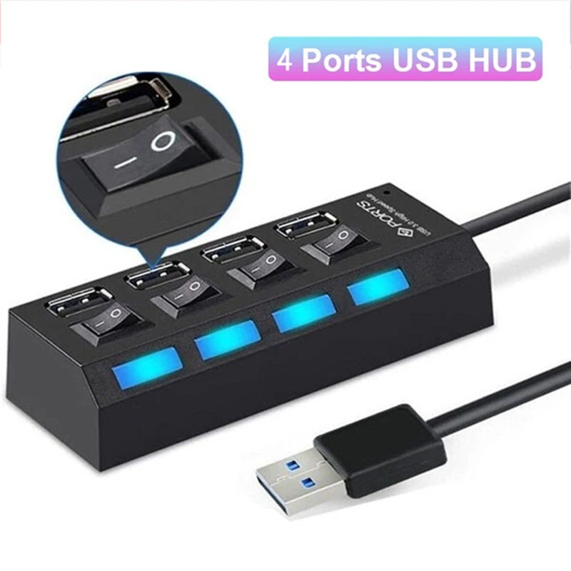 Multi Port Usb Hub - 4-in-1 USB-Hub USB-Schalter USB-Hub 2.0 Adapter