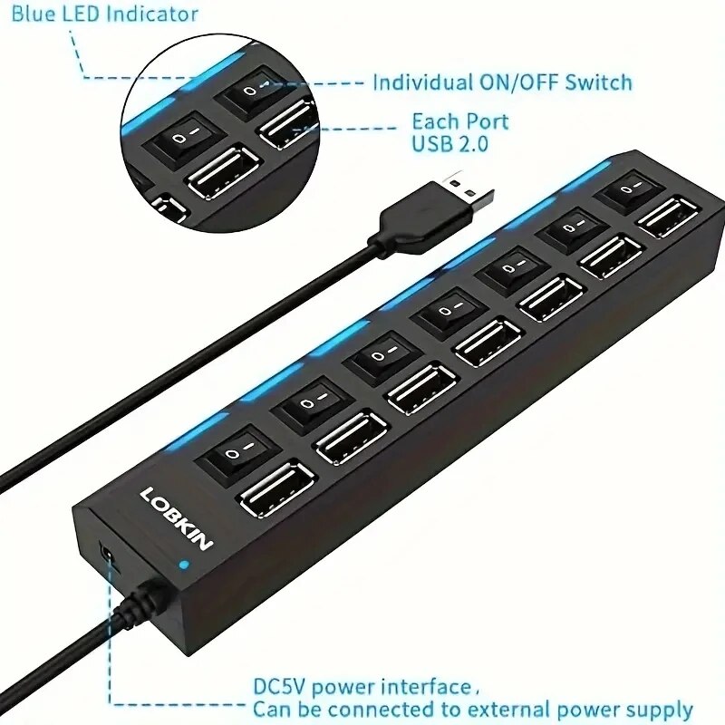 High Speed 4/7 Ports USB HUB 2 – Multi Port Usb Hub Bewertung und Preis