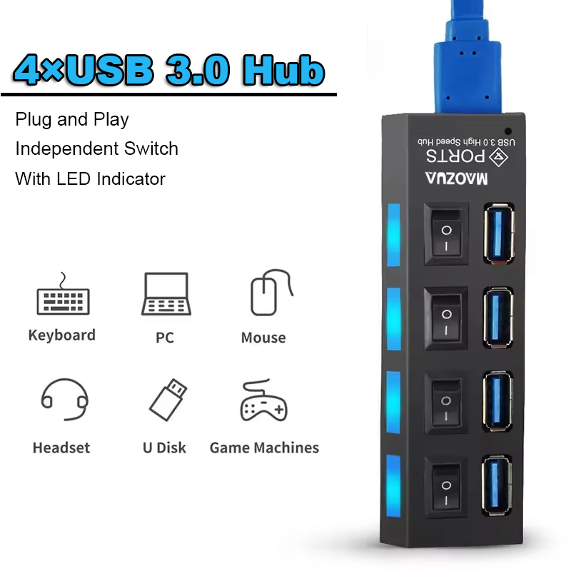 Hochgeschwindigkeits-4-Port-US – Multi Port Usb Hub Bewertung und Preis