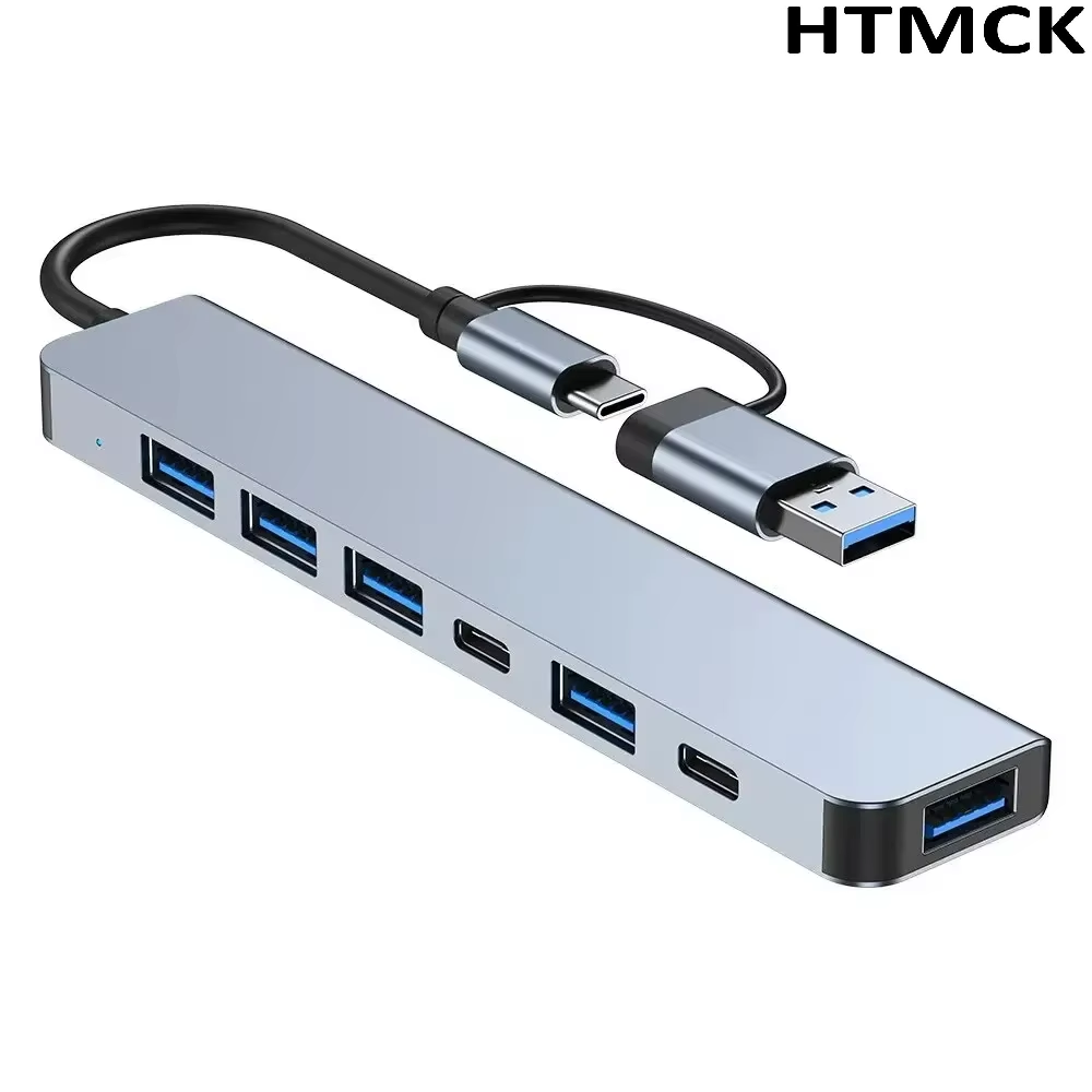 8-in-2 USB-C-Hub Multiport-Doc – Multi Port Usb Hub Bewertung und Preis