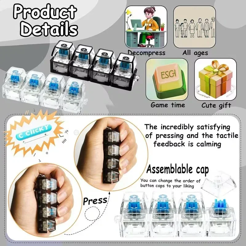 1 Stück LED-Tastatur-Tastenkap – Office Productivity Tech Bewertung und Preis
